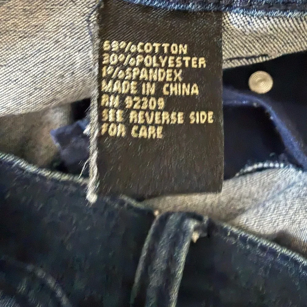 JD2‎ INC International Concepts Womens Dark Wash Straight Jeans  Size 12P Y2K